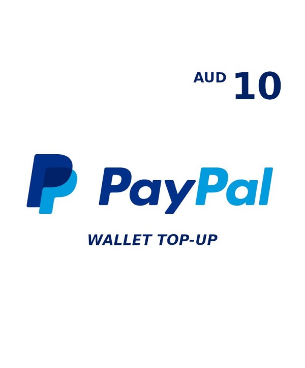 PayPal Wallet AUD 10 Top Up Key GLOBAL